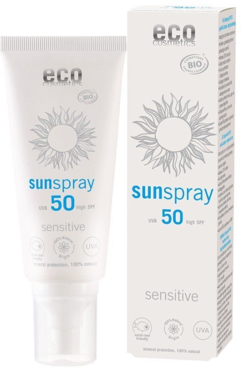 Сонцезахисний спрей - Eco Cosmetics Sun Spray Spf 50 Sensitive — фото N1