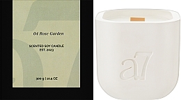 Ароматическая соевая свеча, белая - A7 Candles Rose Garden — фото N6