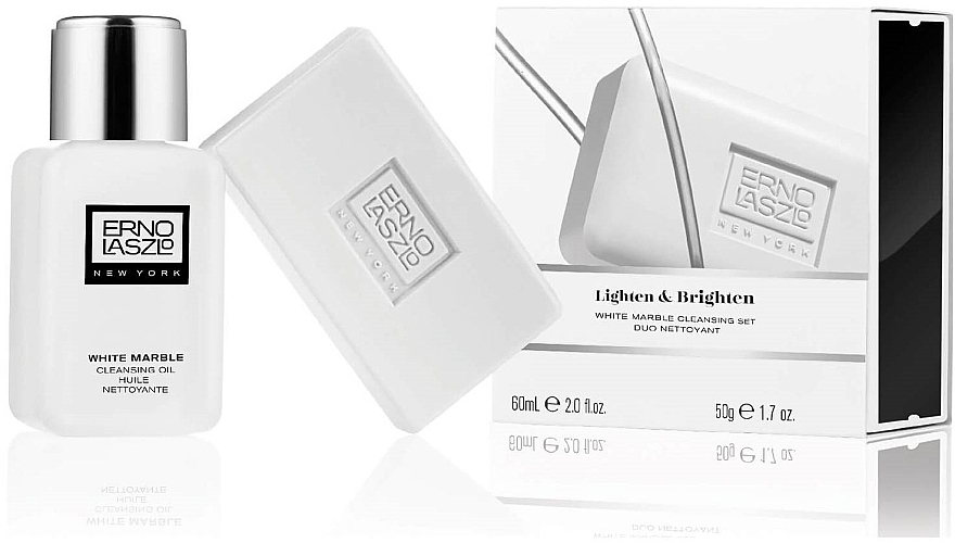 Набор - Erno Laszlo White Marble Cleansing Set (oil/60ml + soap/50g) — фото N1