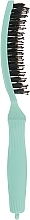 Щітка для волосся комбінована, зелена - Olivia Garden Fingerbrush Combo Nineties Fizzy Mint — фото N2