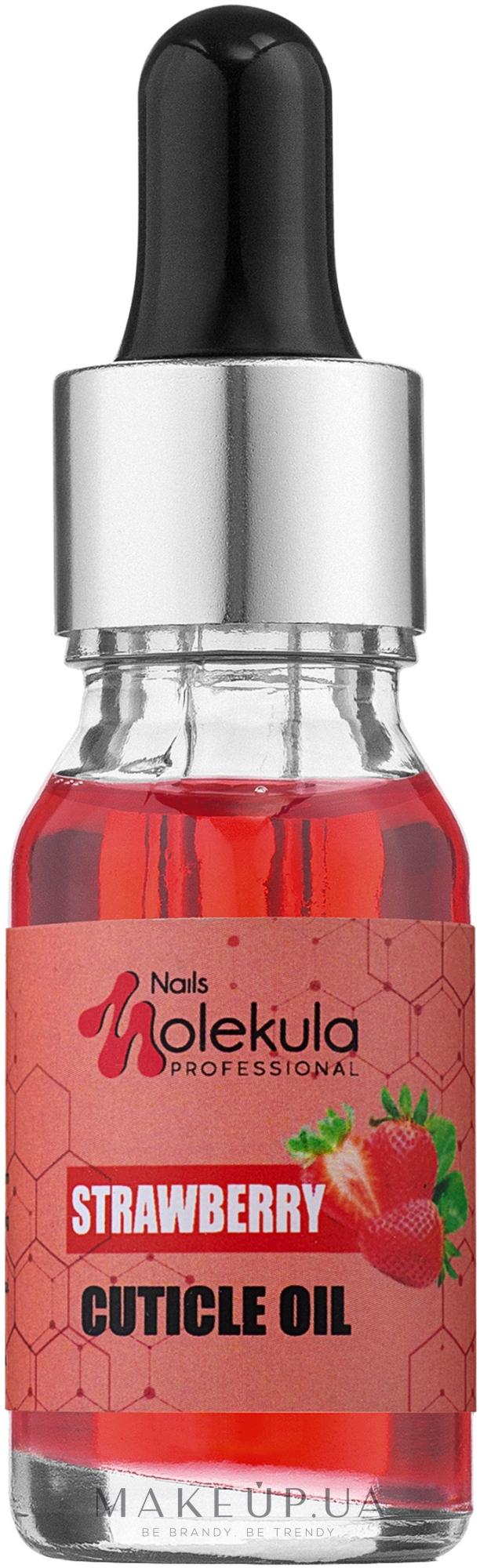 Олія по догляду за кутикулою "Полуниця" - Nails Molekula Professional Cuticle Oil — фото 15ml