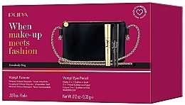 Набір - Pupa Vamp! Forever & Vamp! Eye Pencil (mascara/9ml + eye/pencil/0.35g + bag) — фото N2