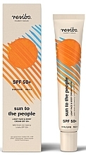Парфумерія, косметика Сонцезахисний легкий крем для обличчя та тіла - Resibo Sun To The People SPF 50+
