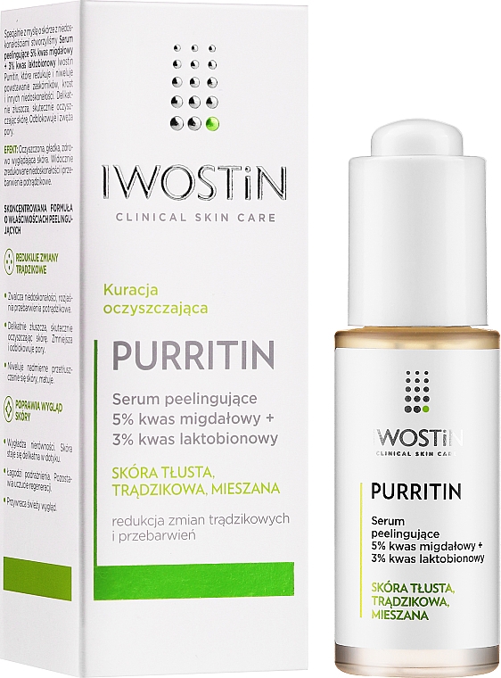 Разглаживающий пилинг для проблемной кожи - Iwostin Estetic Peeling With Mandelic Acid 5% — фото N1