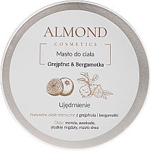 Олія для тіла "Грейпфрут і бергамот" - Almond Cosmetics Grapefruit & Bergamot Body Butter — фото N1