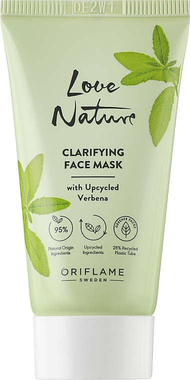 Очищающая маска для лица с вербеной - Oriflame Love Nature Clarifying Face Mask — фото N1