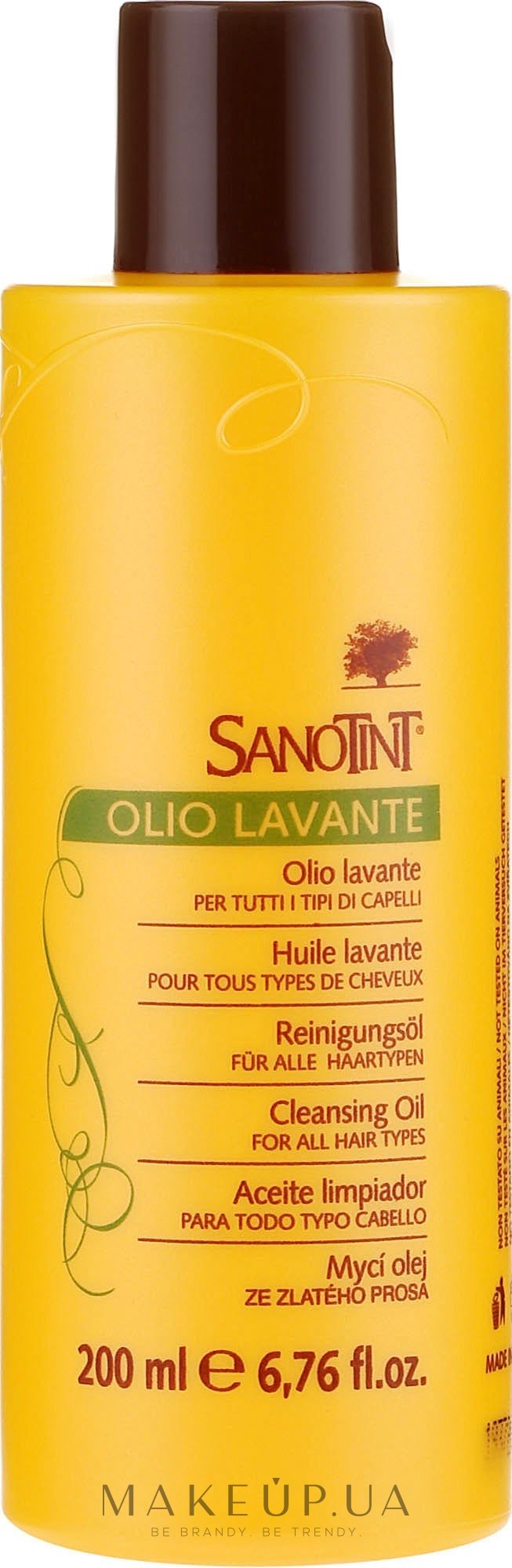 Очищающее масло для волос - Sanotint Cleansing Oil — фото 200ml