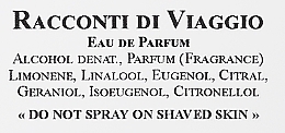 Arte Profumi Racconti Di Viaggio - Парфюмированная вода — фото N3