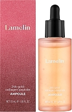 Сироватка для обличчя з колагеном і пептидами - Lamelin 24K Gold Collagen Peptide Ampoule — фото N2