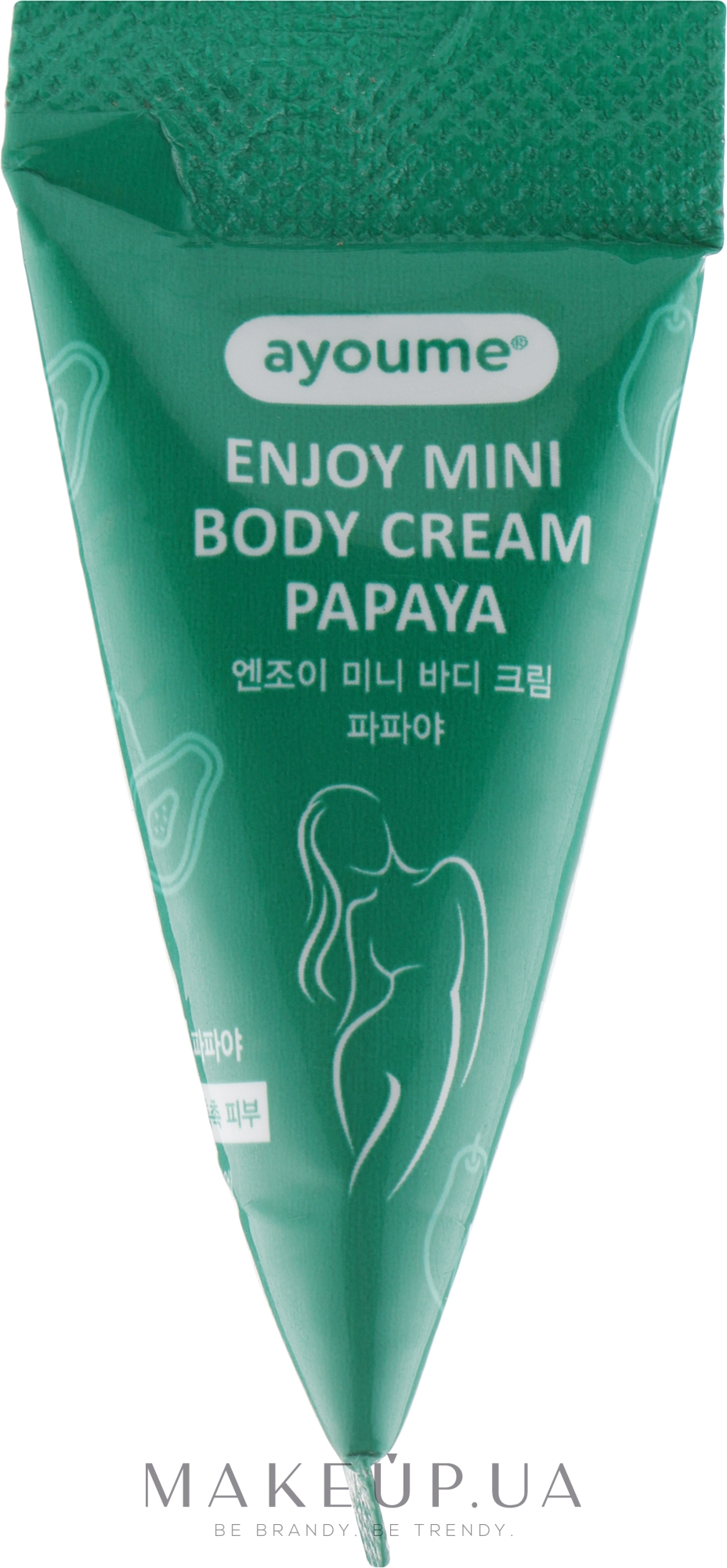 Raad Onderdrukken Catastrofaal Крем для тіла з екстрактом папайї - Ayoume Enjoy Mini Body Cream Papaya:  купити за найкращою ціною в Україні | Makeup.ua