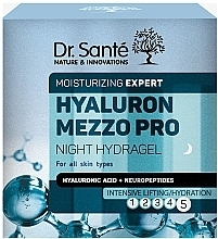 Ночной гидрогель для лица - Dr. Sante Hyaluron Mezzo Pro Hydrogel — фото N2