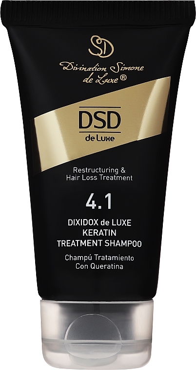 Восстанавливающий шампунь с кератином Диксидокс Де Люкс № 4.1 - Simone DSD De Luxe Dixidox DeLuxe Keratin Treatment Shampoo — фото N2