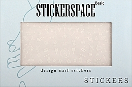 Дизайнерские наклейки для ногтей "Old Tattoo White" - StickersSpace — фото N1