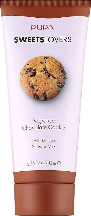 Молочко для душу «Шоколадне печиво» - Pupa Sweet Lovers Chocolate Cookie Shower Milk