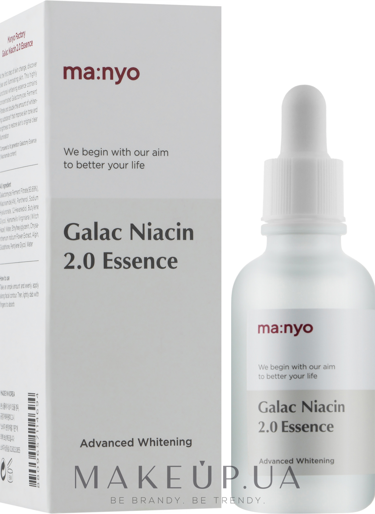 Есенція посилена з галактомісисом і ніацинамідом - Manyo Galac Niacin 2.0 Essenc — фото 30ml