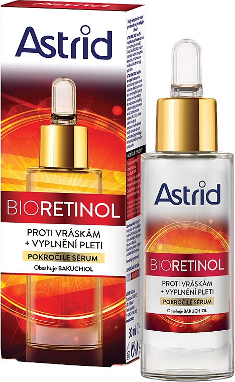 Сироватка для обличчя проти зморщок - Astrid Bioretinol Serum — фото N1