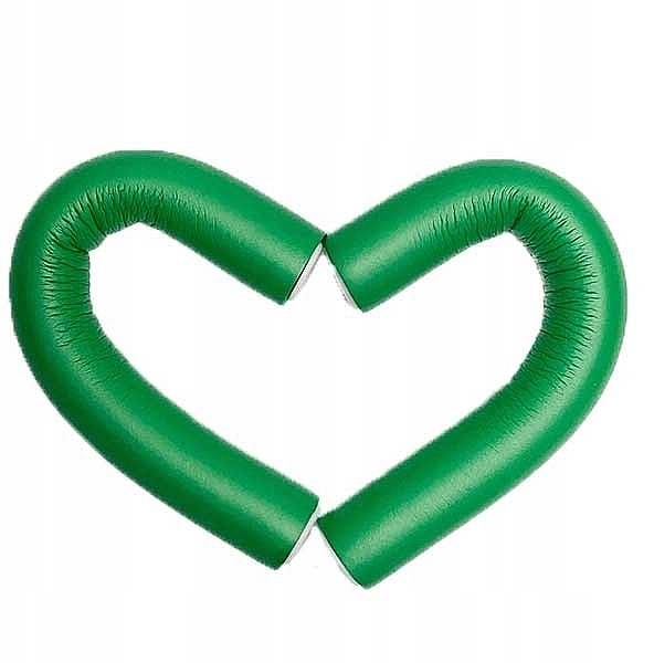 Гибкие бигуди, длина 18 см, d22 мм, зеленые, 10 шт - Xhair — фото N2