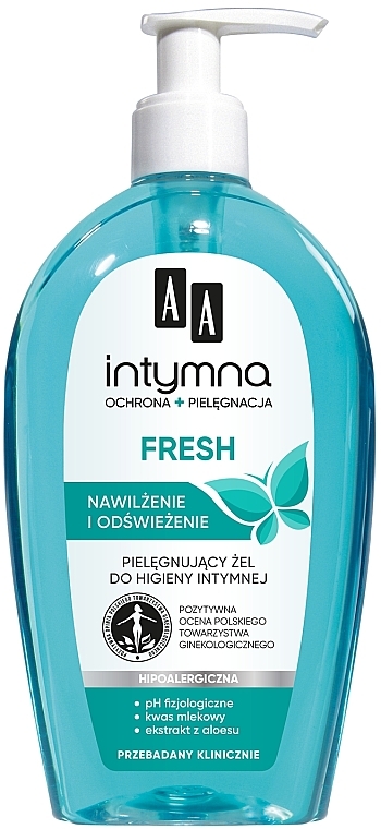 Гіпоалергенний гель для інтимної гігієни - AA Intymna Fresh Gel
