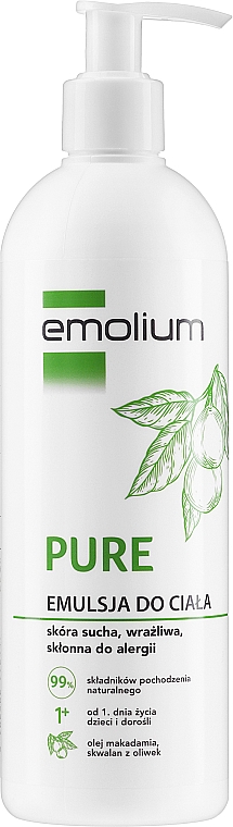 Зволожувальна емульсія для сухої й чутливої шкіри - Emolium Pure Body Emulsion — фото N3