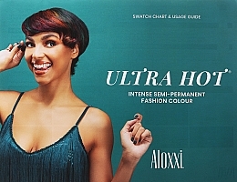 Палитра цветов краски для волос - Aloxxi Swatch Chart Ultra Hot Intense Semi-permanent Fashion Colour — фото N1