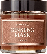 Парфумерія, косметика Антивікова маска для обличчя з женьшенем - I'm From Ginseng Mask