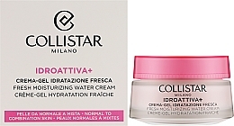 Гель-крем для нормальної та комбінованої шкіри - Collistar Idroattiva+ Fresh Moisturizing Water Cream — фото N2