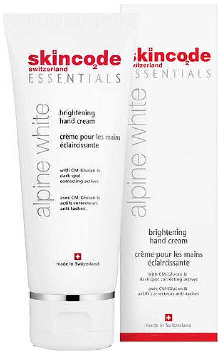 Освітлювальний крем для рук - Skincode Essentials Alpine White Brightening Hand Cream — фото N1