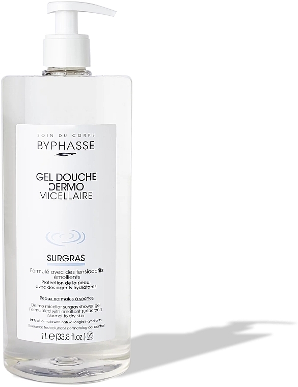 Гель для душу, для нормальної та сухої шкіри - Byphasse Surgras Comfort Dermo Shower Gel Normal To Dry Skin — фото N1