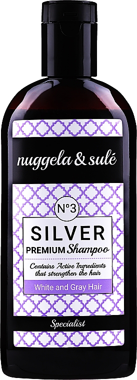 Шампунь для сивого й знебарвленого волосся - Nuggela & Sule Premium Silver Nº3 Shampoo — фото N1