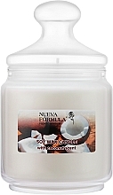 Ароматическая свеча "Кокос" в банке - Nueva Formula Soy Wax Candle — фото N2