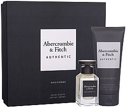 Парфумерія, косметика Abercrombie & Fitch Authentic Men - Набір (edt/50ml + sh/gel/200ml)