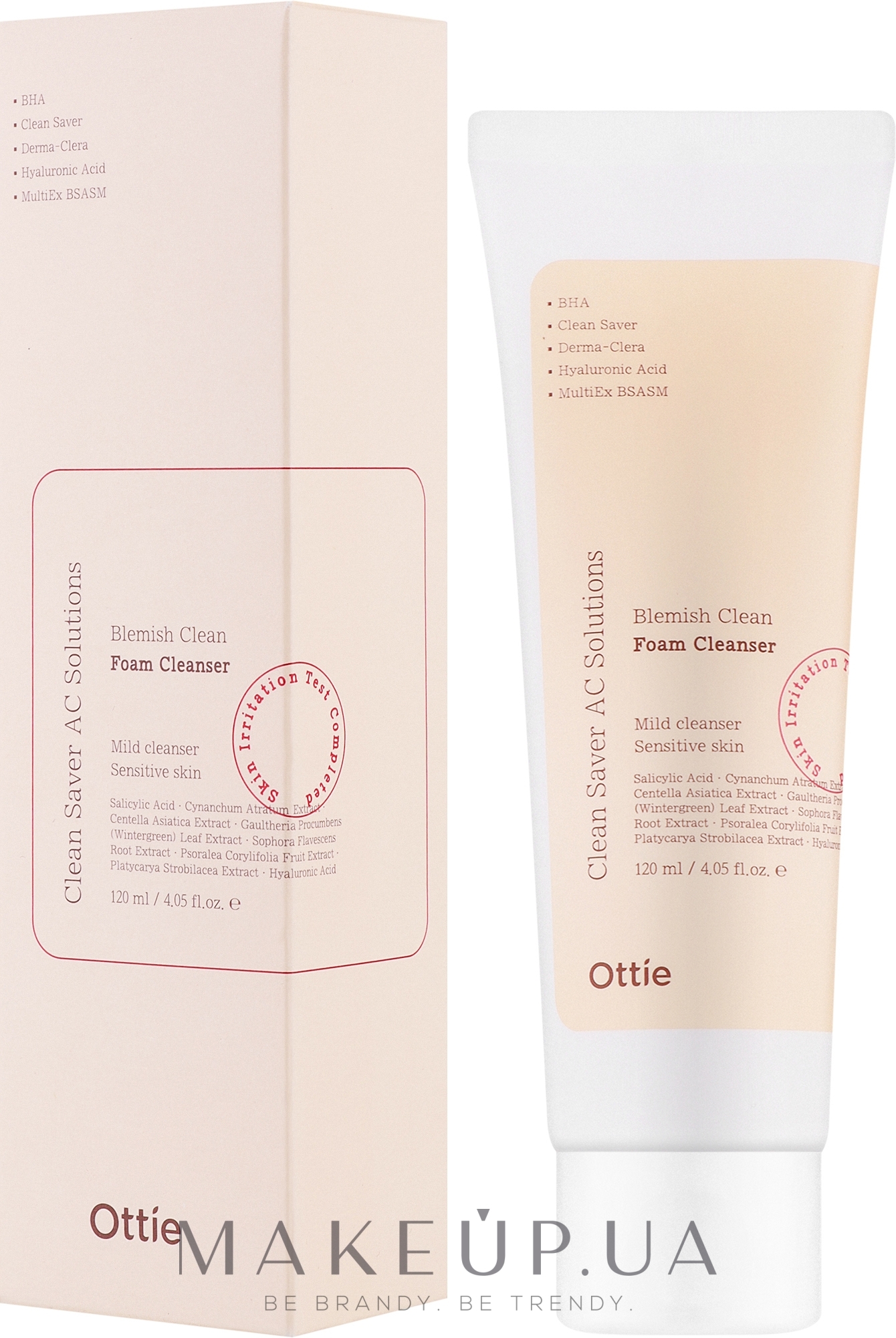 Очищувальна пінка для проблемної шкіри - Ottie Blemish Clean Foam Cleanser — фото 120ml