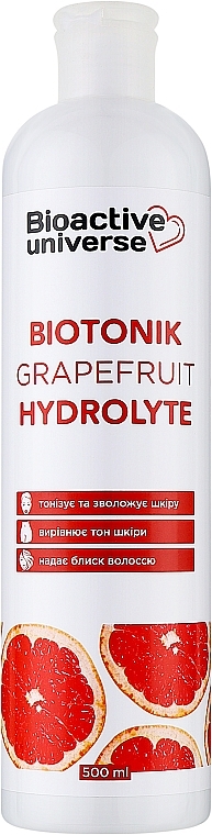 Тонік-гідролат "Грейпфрут" - Bioactive Universe Biotonik Hydrolyte — фото N3