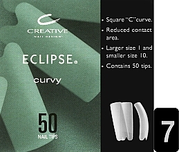 Парфумерія, косметика УЦІНКА Типси зі спеціальним вирізом контактної зони - CND Natural Eclipse Tips  *