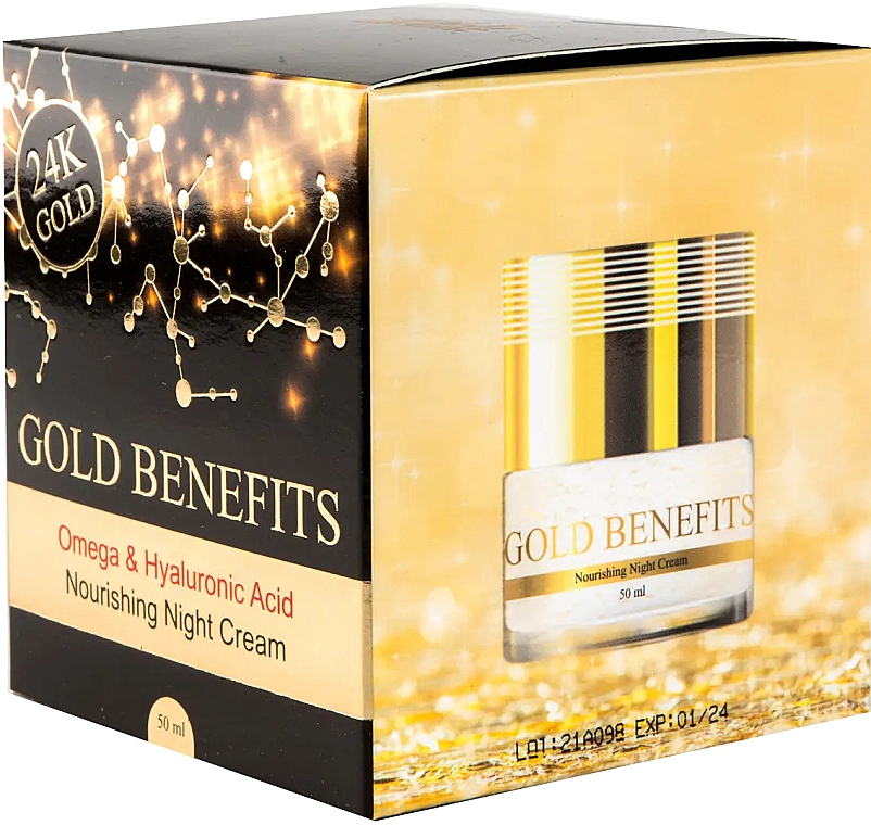 Набор - Sea of Spa Gold Benefits Nourishing Night Cream (cr/50ml + ser/30ml) — фото N2