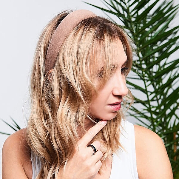 Обруч для волосся тканинний "Handmade", екрю - Yeye — фото N4