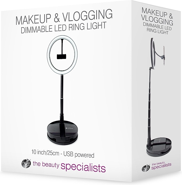 Светодиодная кольцевая лампа - Rio-Beauty Makeup & Vlogging Foldable LED Ring Light — фото N3