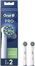 Парфумерія, косметика Змінна насадка для електричної зубної щітки, 2 шт. - Oral-B Pro Cross Action White