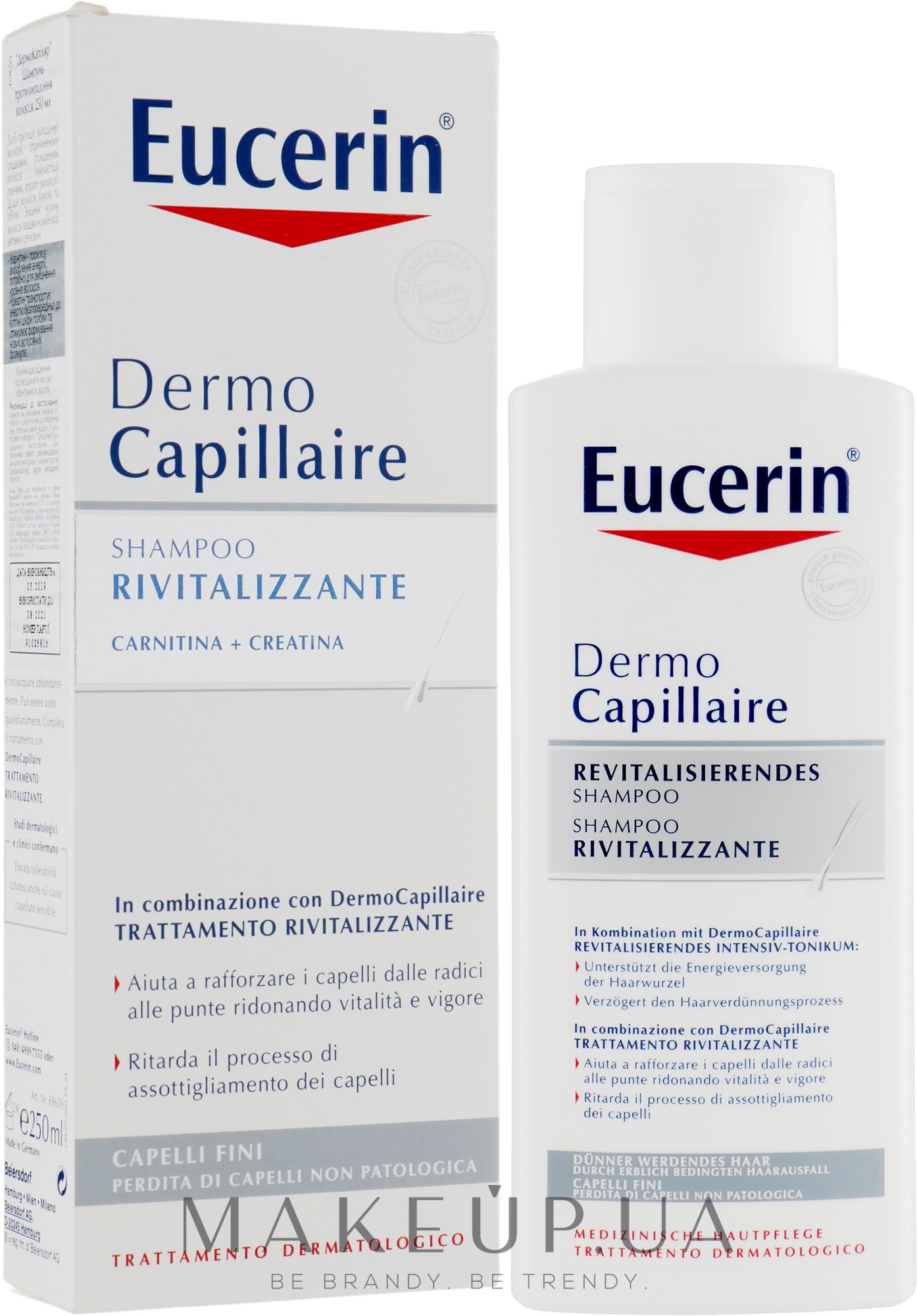 Шампунь против выпадения волос - Eucerin DermoCapillaire Re-Vitalizing Shampoo — фото 250ml
