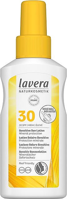 Солнцезащитный лосьон для чуствительной кожи - Lavera Sensitive Sun Lotion SPF 30 — фото N1