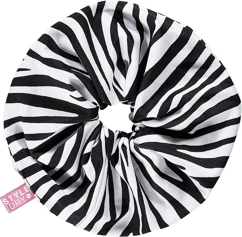 Резинка для волос, зебра - Styledry XXL Scrunchie Dazzle Of Zebras — фото N1