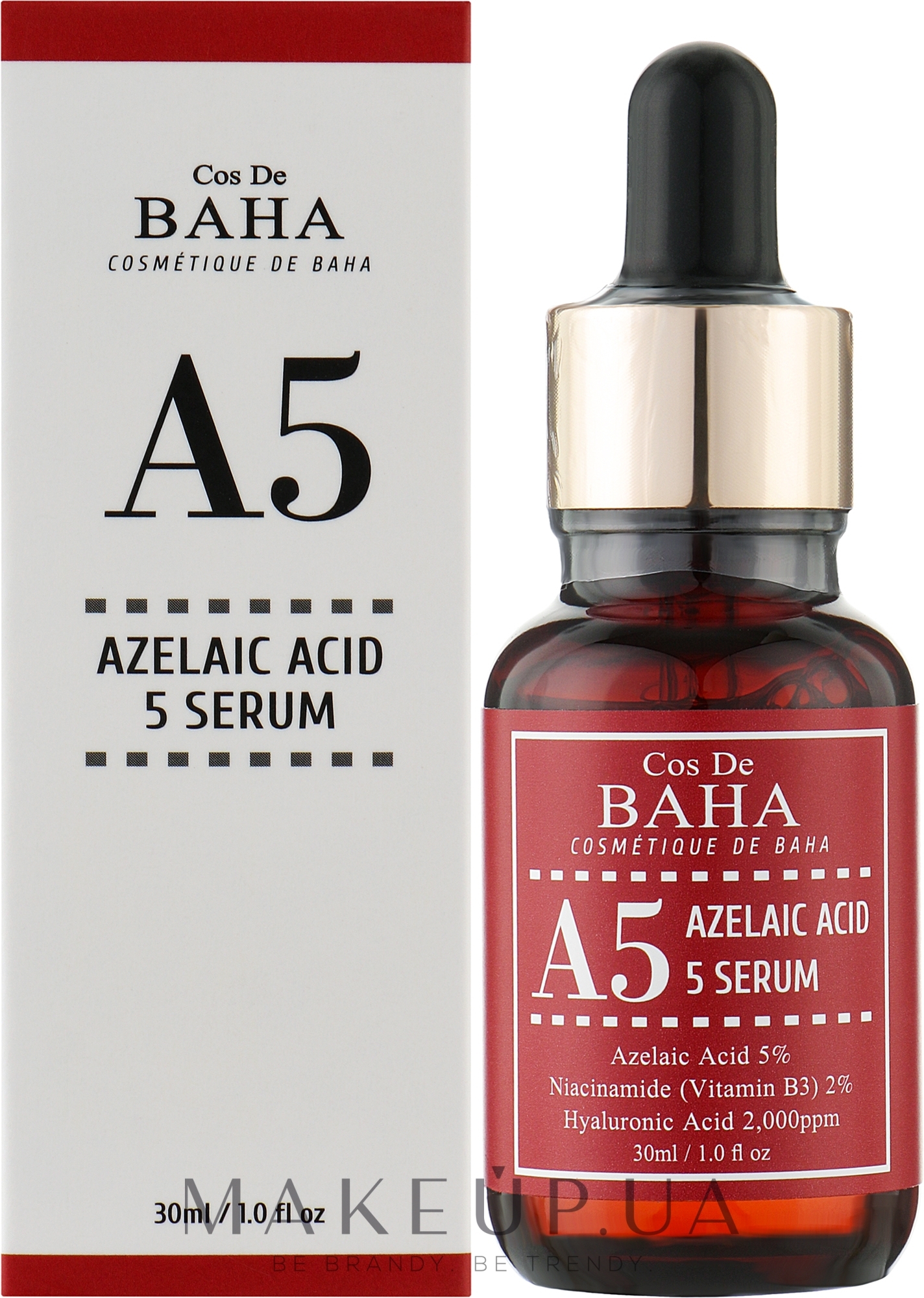 Сироватка для обличчя з азелаїновою кислотою 5% - Cos De Baha A5 Azlaic Acid 5% Serum — фото 30ml