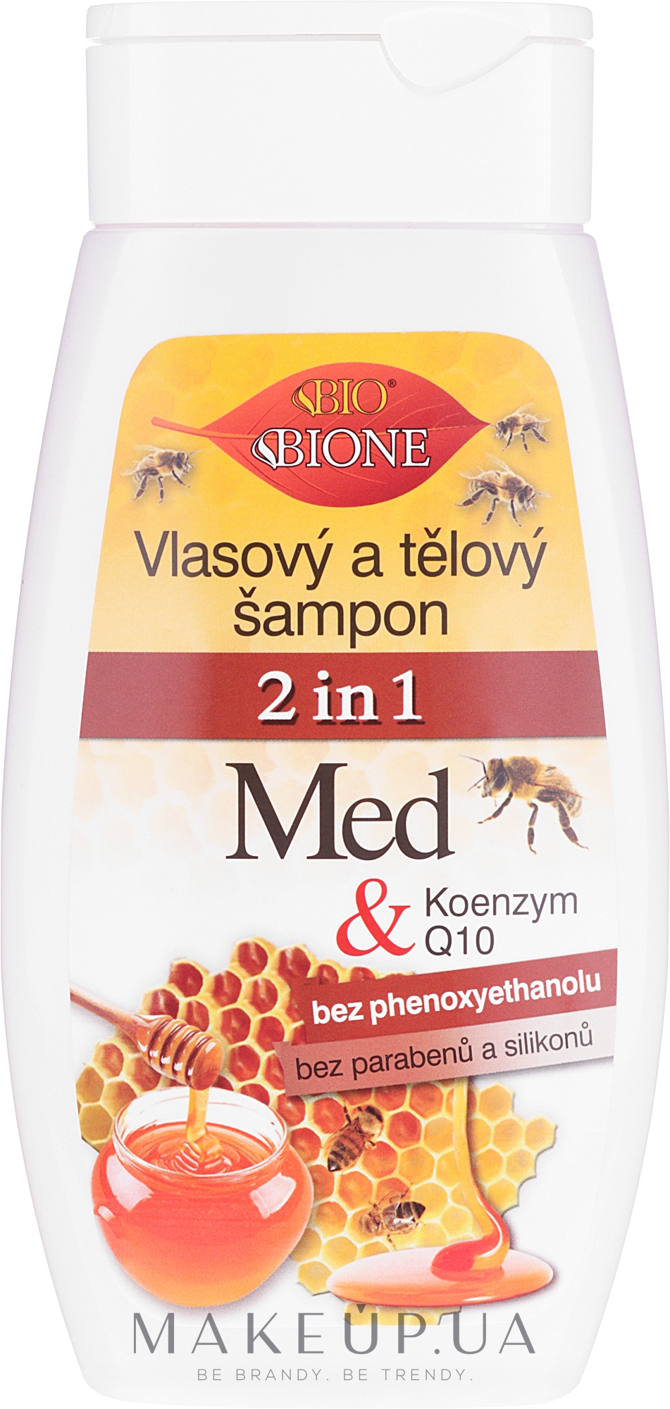 Шампунь и кондиционер - Bione Cosmetics Honey + Q10 Shampoo — фото 260ml