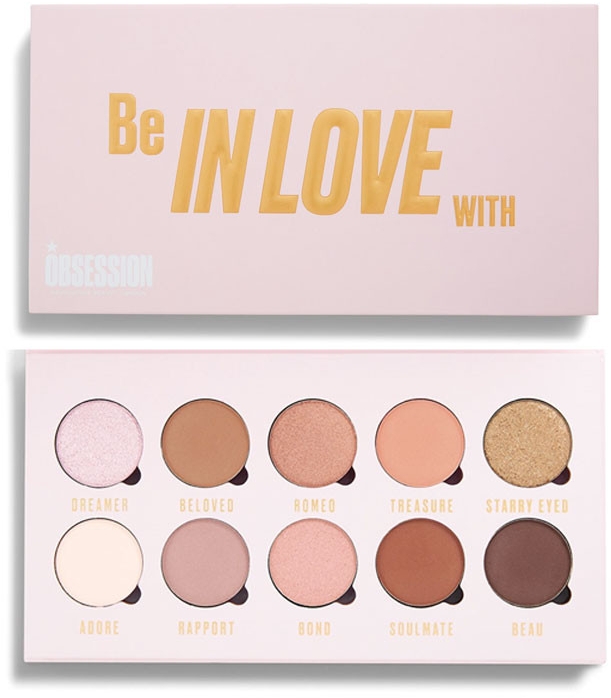 Палетка тіней для повік - Makeup Obsession Be In Love With Eyeshadow Palette — фото N2