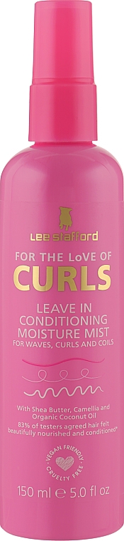 Спрей-кондиціонер для хвилястого й кучерявого волосся - Lee Stafford For The Love Of Curls Leave In Conditioning Moisture Mist — фото N1