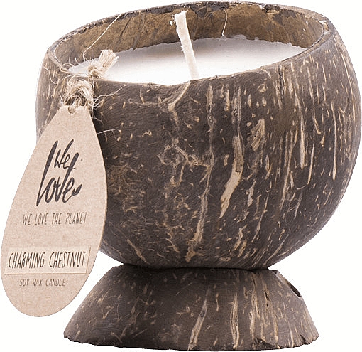 Ароматична кокосова свічка - We Love The Planet Coconut Candle Charming Chestnut — фото N3