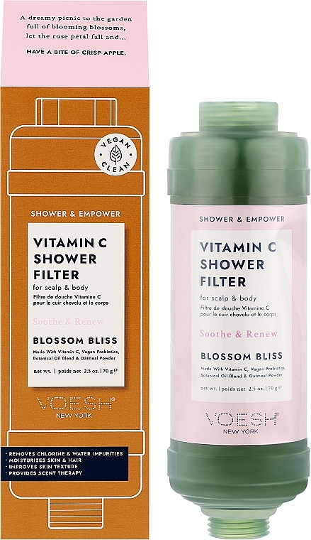 Фільтр для душу "Блаженство квітів" - Voesh Vitamin C Shower Filter Blossom Bliss — фото N2