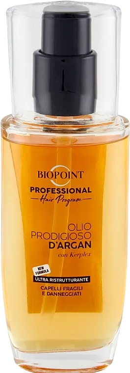 Масло для поврежденных волос - Biopoint Professional Olio Prodigioso D'Argan — фото N1