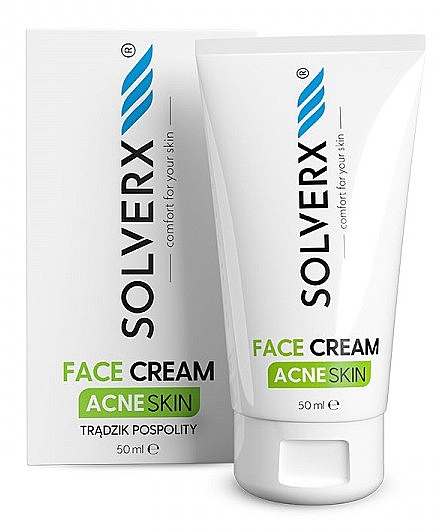 Крем для обличчя - Solverx Acne Skin Face Cream — фото N1