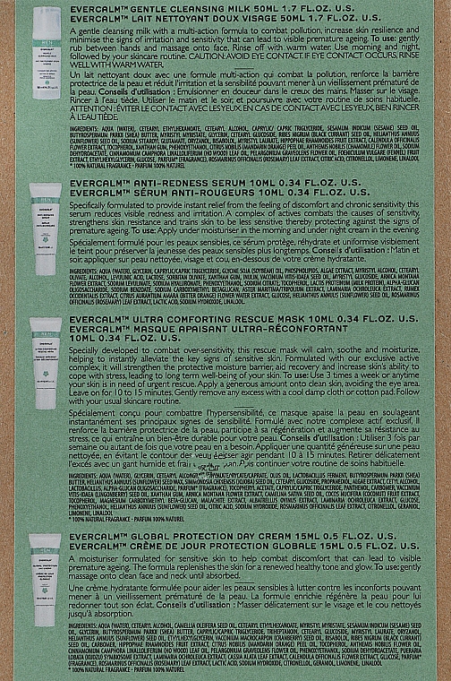 Набор - Ren Clean Skincare Evercalm Stop Being So Sensitive! Kit (milk/50ml + day/cr/15ml + mask/10ml + ser/10ml) — фото N4